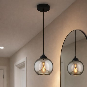 Brilagi - Luster na kabelu 1xE27/60W/230V crna/zadimljena siva