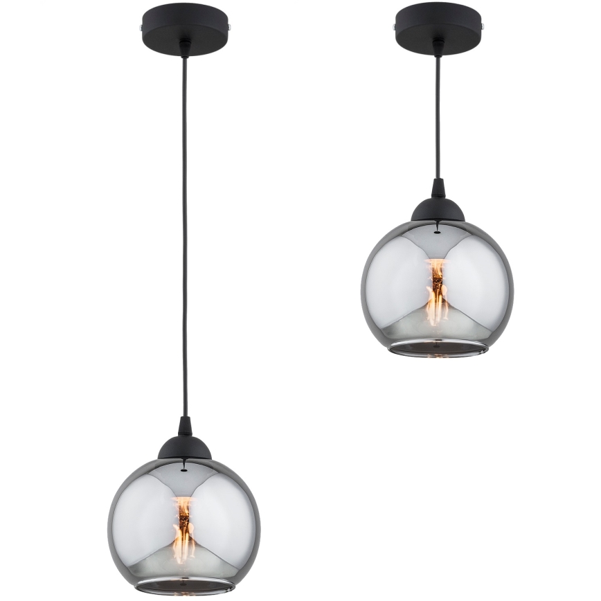 Brilagi - Luster na kabelu 1xE27/60W/230V crna/zadimljena siva