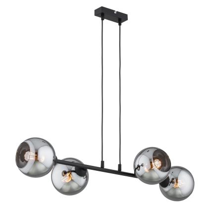 Brilagi - Luster na kabelu 4xE27/60W/230V crna/dimna siva