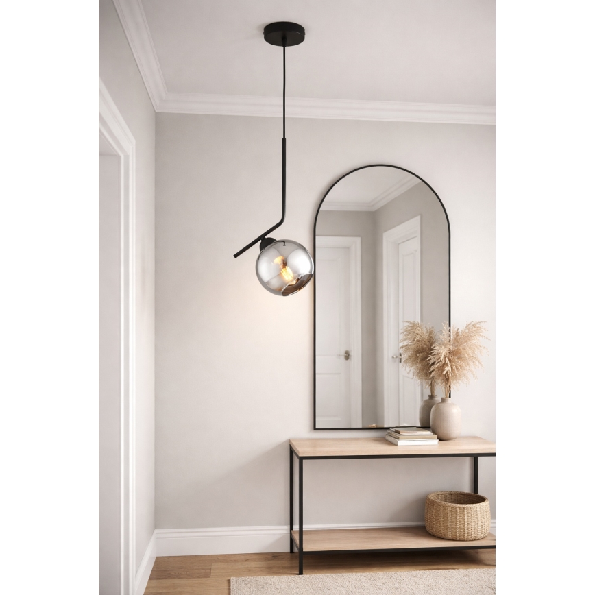 Brilagi - Luster na kabelu DIOR 1xE27/60W/230V crna/dimna siva