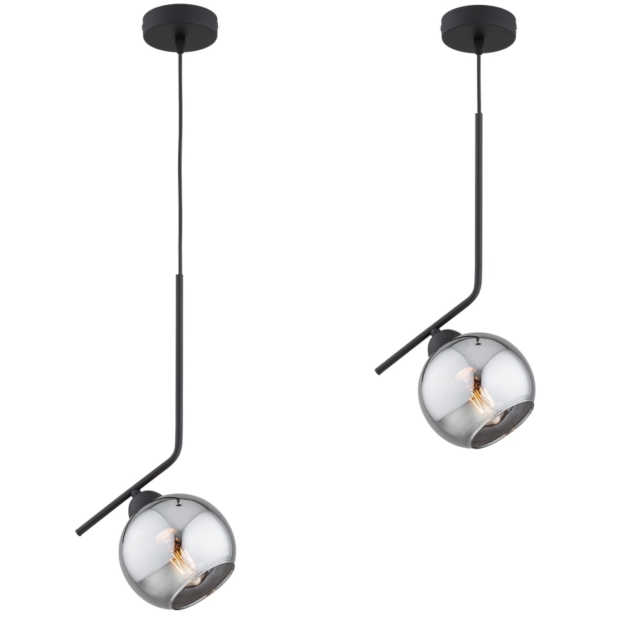Brilagi - Luster na kabelu DIOR 1xE27/60W/230V crna/dimna siva