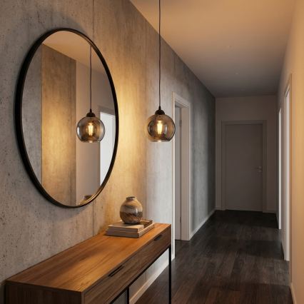 Brilagi - Luster na kabelu DIOR 1xE27/60W/230V crna/zadimljena siva