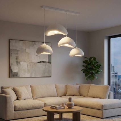 Brilagi - Luster na kabelu LUNA 4xE27/40W/230V bijela