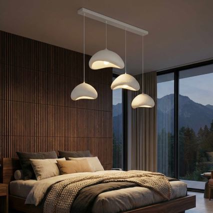 Brilagi - Luster na kabelu LUNA 4xE27/40W/230V bijela