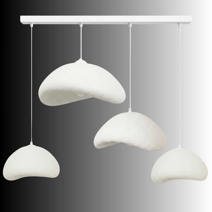 Brilagi - Luster na kabelu LUNA 4xE27/40W/230V bijela