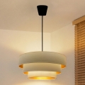 Brilagi - Luster na kabelu LUNETA 1xE27/60W/230V Ø 40 cm krem/zlatna