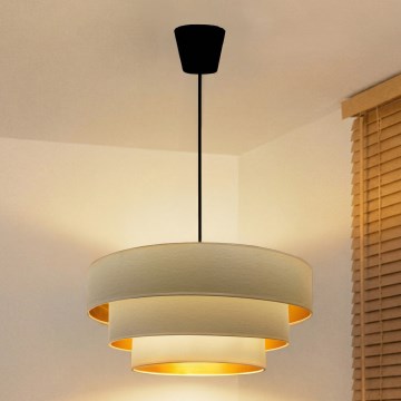 Brilagi - Luster na kabelu LUNETA 1xE27/60W/230V Ø 40 cm krem/zlatna