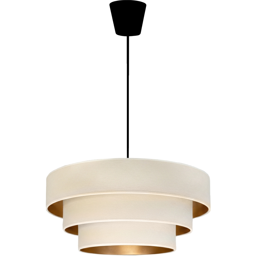 Brilagi - Luster na kabelu LUNETA 1xE27/60W/230V Ø 40 cm krem/zlatna