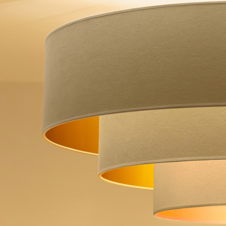 Brilagi - Luster na kabelu LUNETA 1xE27/60W/230V Ø 40 cm krem/zlatna