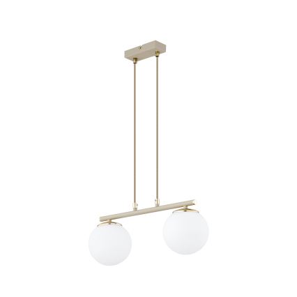 BRILAGI - Luster na kabelu MILO 2xE27/60W/230V bež/zlatna