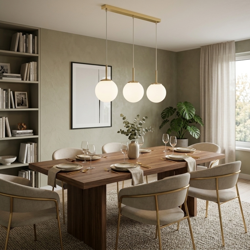 Brilagi - Luster na kabelu MILO 3xE27/60W/230V zlatni