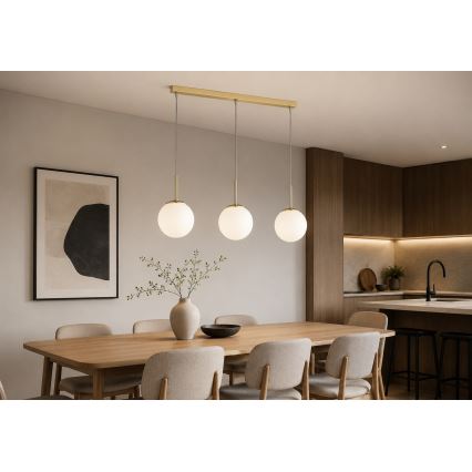 Brilagi - Luster na kabelu MILO 3xE27/60W/230V zlatni