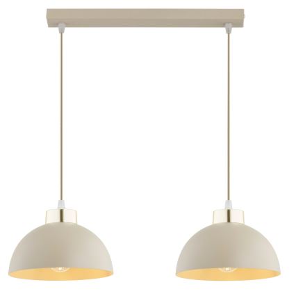 Brilagi - Luster na kabelu MOON 2xE27/60W/230V bež/zlatna