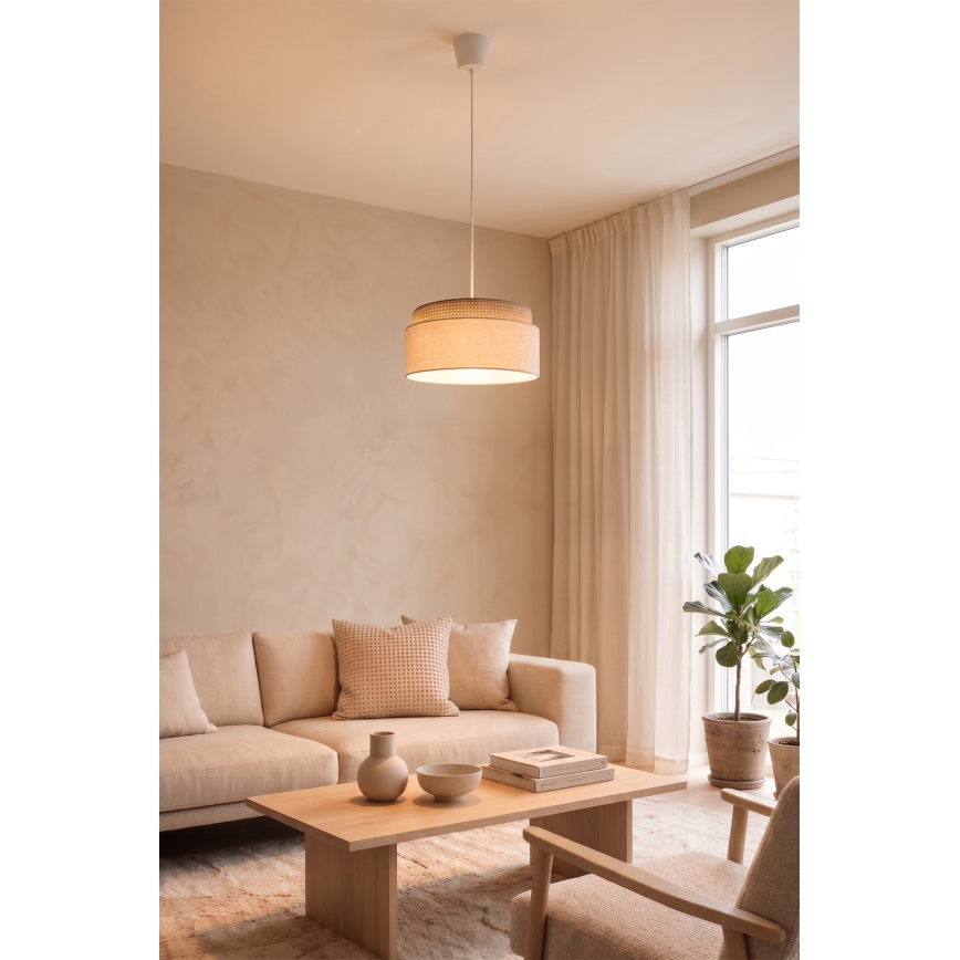 Brilagi - Luster na kabelu PADOVA 1xE27/60W/230V Ø 40 cm bež