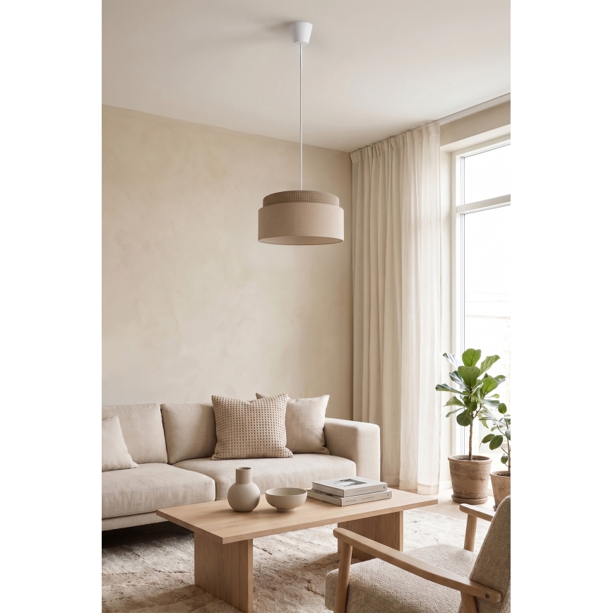 Brilagi - Luster na kabelu PADOVA 1xE27/60W/230V Ø 40 cm bež