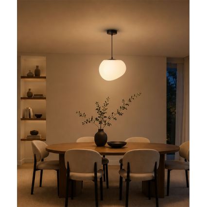 BRILAGI - Luster na kabelu PEBBLES 1xE27/40W/230V Ø 25 cm crna