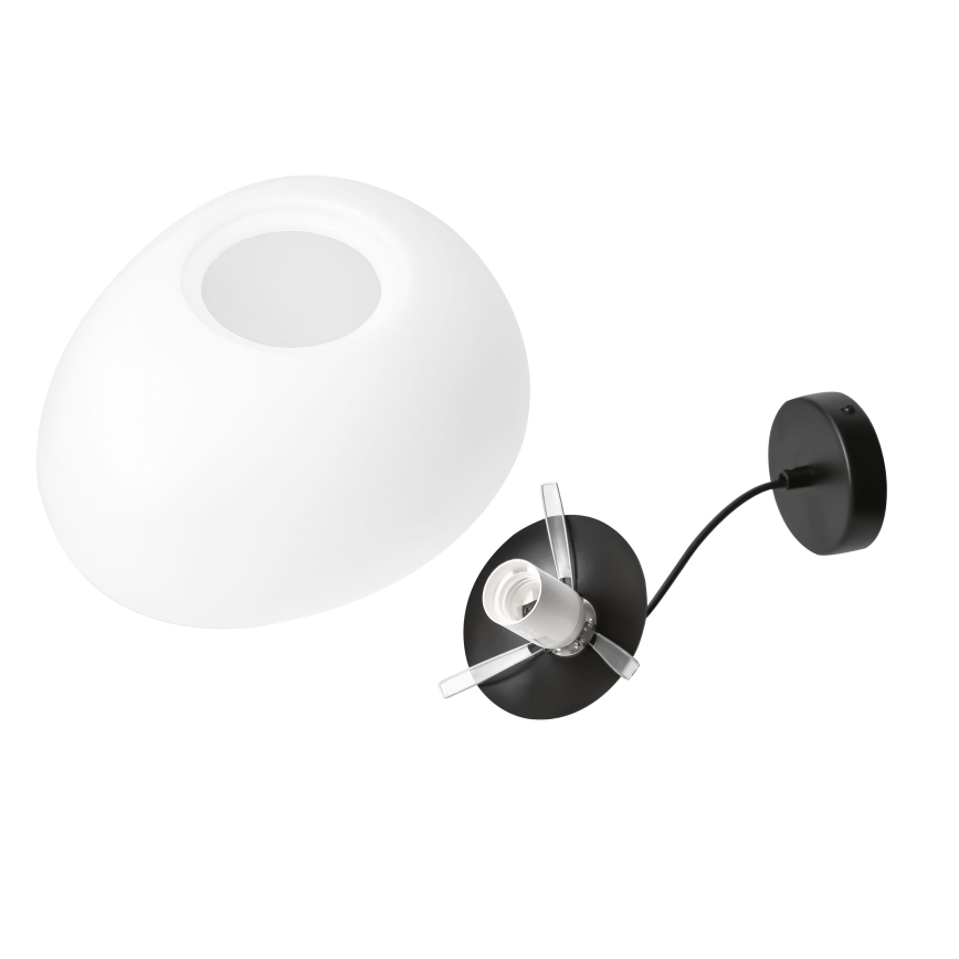 BRILAGI - Luster na kabelu PEBBLES 1xE27/40W/230V Ø 25 cm crna