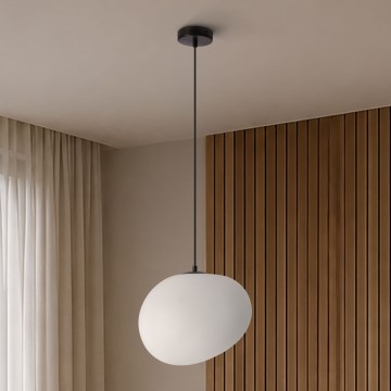 BRILAGI - Luster na kabelu PEBBLES 1xE27/40W/230V Ø 30 cm crna