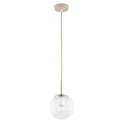 Brilagi - Luster na kabelu STELLA 1xE27/60W/230V Ø 15 cm bež/zlatna