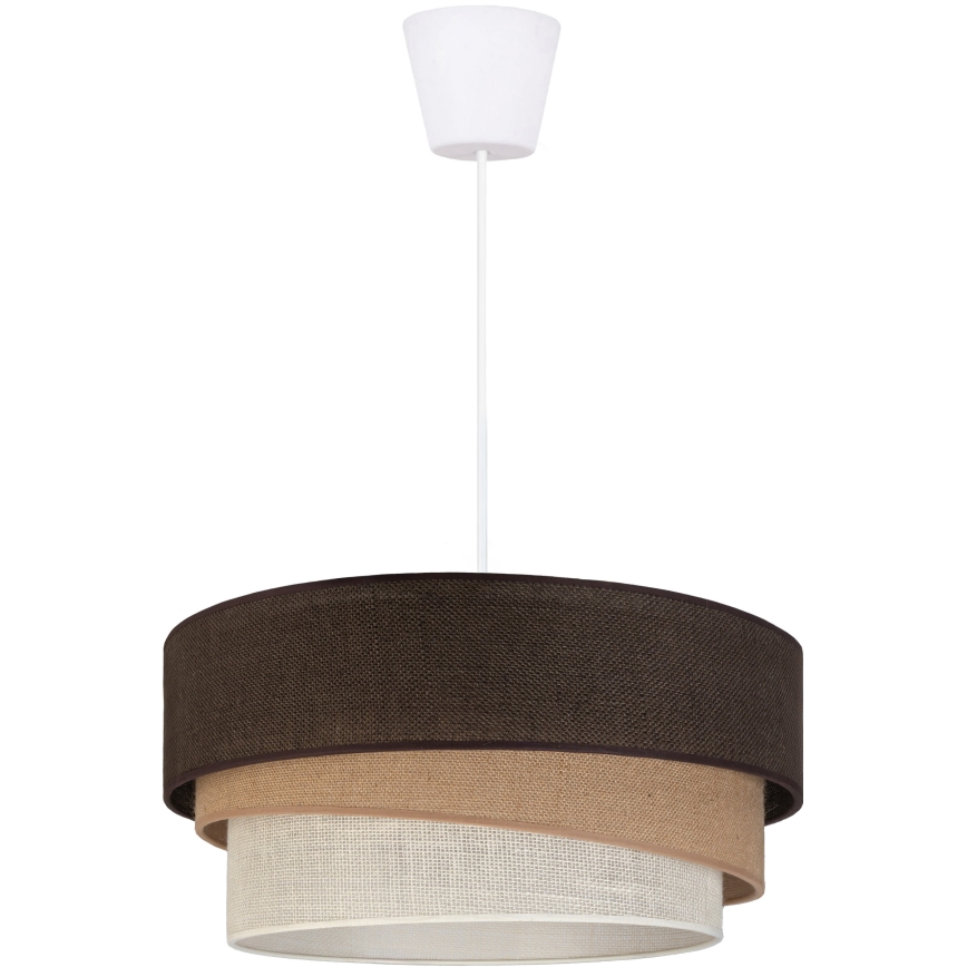 Brilagi - Luster na kabelu TRIO 1xE27/60W/230V Ø 40 cm smeđa/bež/bijela