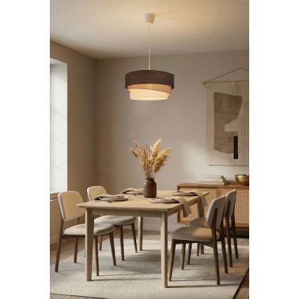 Brilagi - Luster na kabelu TRIO 1xE27/60W/230V Ø 40 cm smeđa/bež/bijela