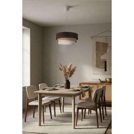 Brilagi - Luster na kabelu TRIO 1xE27/60W/230V Ø 40 cm smeđa/bež/bijela