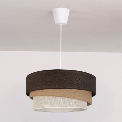 Brilagi - Luster na kabelu TRIO 1xE27/60W/230V Ø 40 cm smeđa/bež/bijela