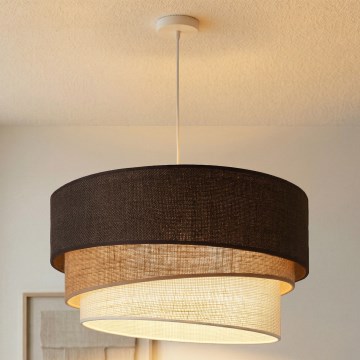 Brilagi - Luster na kabelu TRIO 3xE27/60W/230V promjer 60 cm smeđa/bež/bijela