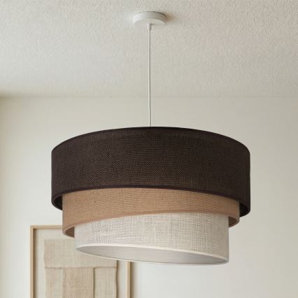 Brilagi - Luster na kabelu TRIO 3xE27/60W/230V promjer 60 cm smeđa/bež/bijela