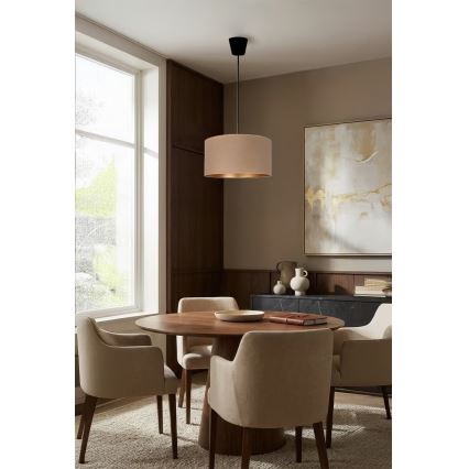 Brilagi - Luster na kabelu VELVET 1xE27/60W/230V Ø 40 cm bež/zlatna