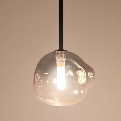 BRILAGI - Luster na kabelu VULCANO 1xG9/8W/230V Ø 15 cm crna/zadimljena crna