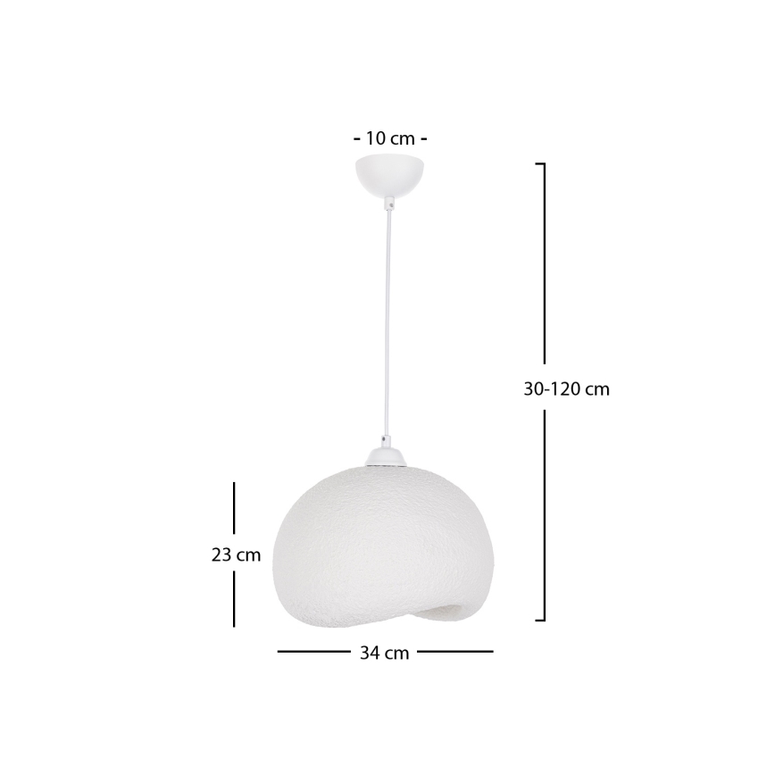 Brilagi - Luster na kabelu WABI SABI 1xE27/40W/230V Ø 34 cm bijela