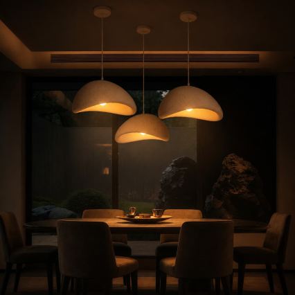BRILAGI - Luster na kabelu WABI SABI 1xE27/60W/230V Ø 40 cm bijela