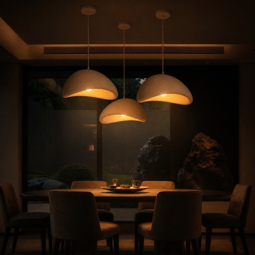 BRILAGI - Luster na kabelu WABI SABI 1xE27/60W/230V Ø 40 cm bijela