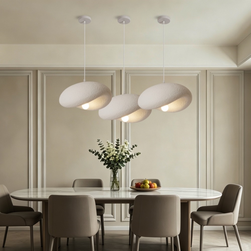 BRILAGI - Luster na kabelu WABI SABI 1xE27/60W/230V Ø 40 cm bijela