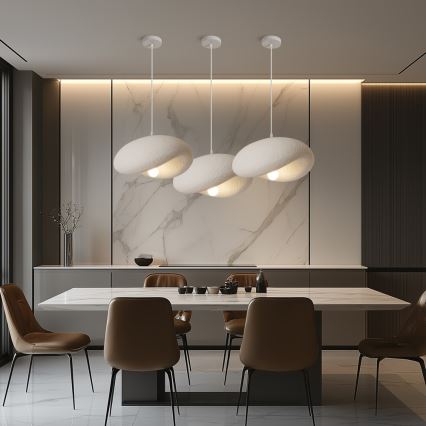BRILAGI - Luster na kabelu WABI SABI 1xE27/60W/230V Ø 40 cm bijela
