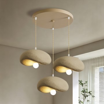 BRILAGI - Luster na kabelu WABI SABI 3xE27/60W/230V bež