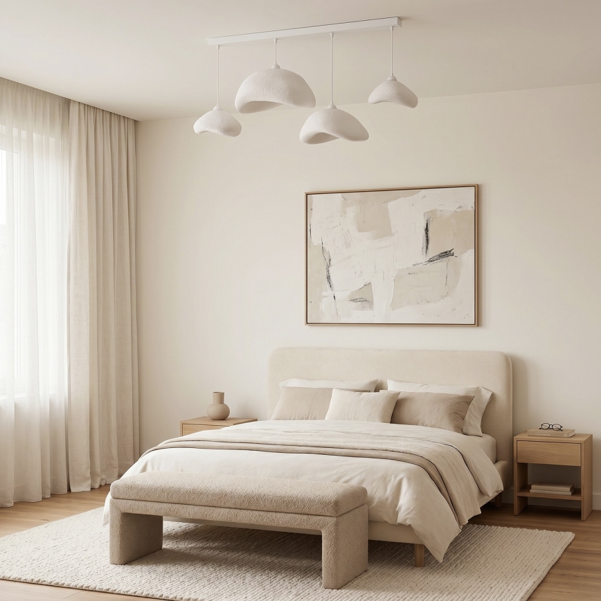 Brilagi - Luster na kabelu WABI SABI 4xE27/40W/230V bijela