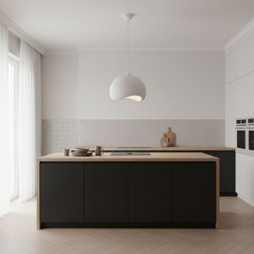 Brilagi - Luster na kabelu YONTU 1xE27/40W/230V Ø 34 cm bijela