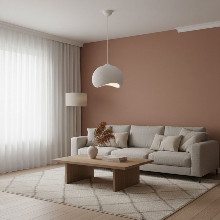 Brilagi - Luster na kabelu YONTU 1xE27/40W/230V Ø 34 cm bijela