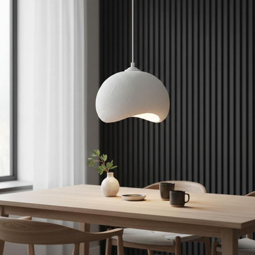 Brilagi - Luster na kabelu YONTU 1xE27/40W/230V Ø 34 cm bijela