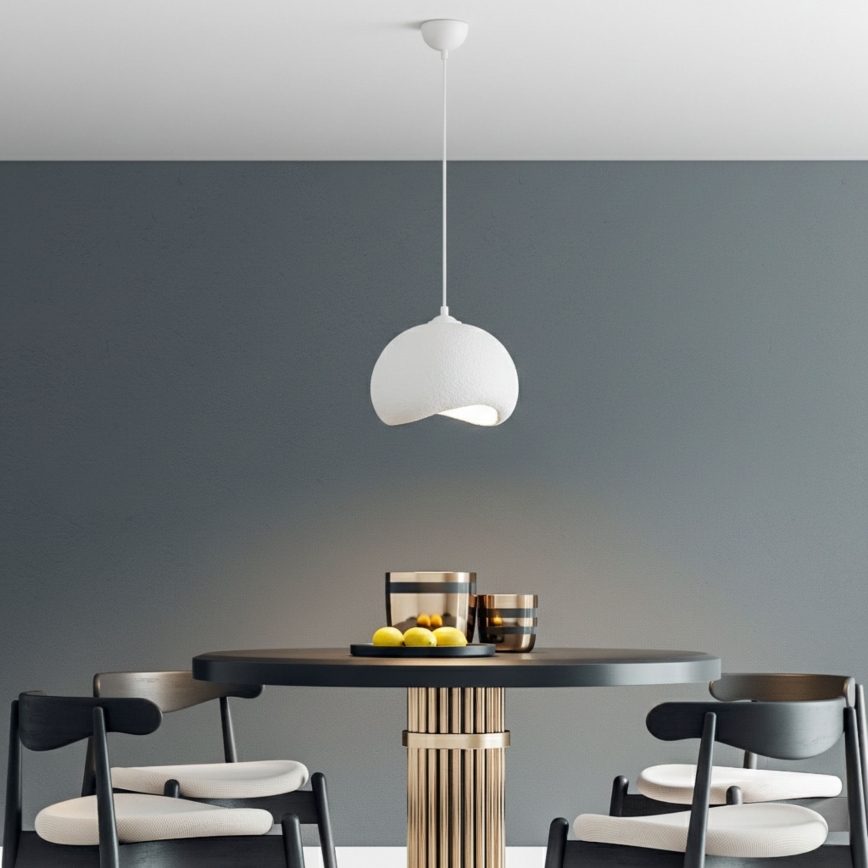 Brilagi - Luster na kabelu YONTU 1xE27/40W/230V Ø 34 cm bijela