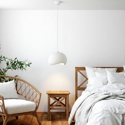 Brilagi - Luster na kabelu YONTU 1xE27/40W/230V Ø 34 cm bijela