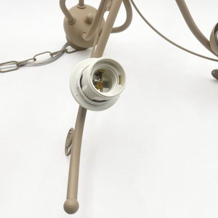 Brilagi - Luster na lancu ANTICO MODERN 5xE27/60W/230V bež