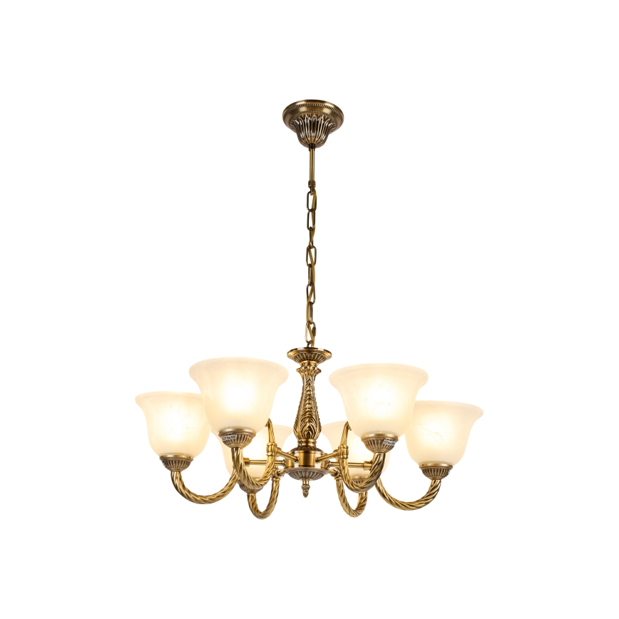 Brilagi - Luster na lancu CLASSIC 6xE14/10W/230V mesing