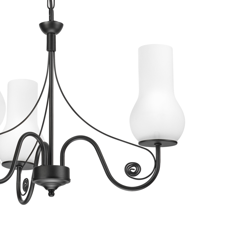 Brilagi - Luster na lancu COTTAGE 3xE14/40W/230V crna/bijela