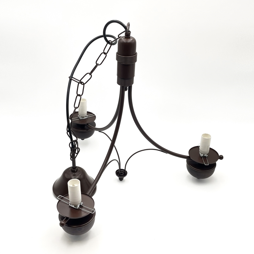 Brilagi - Luster na lancu COTTAGE 3xE14/40W/230V hrast/bijela