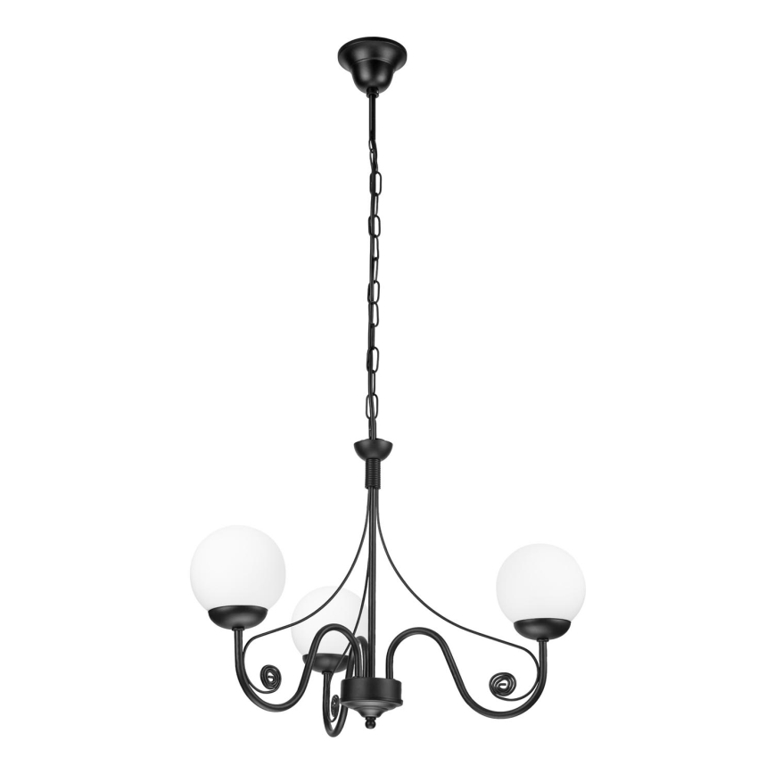Brilagi - Luster na lancu COTTAGE 3xG9/40W/230V crna/bijela