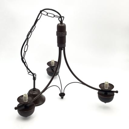 Brilagi - Luster na lancu COTTAGE 3xG9/40W/230V hrast/bijela