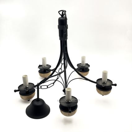 Brilagi - Luster na lancu COTTAGE 5xE14/40W/230V bukva/bijela